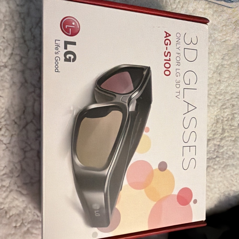 LG 3D Glasses AG-S100 LG 3D TV New In Box